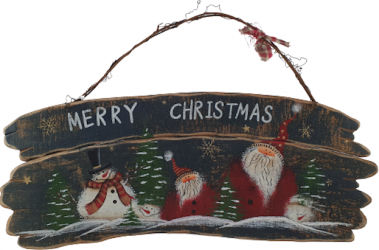 Decoratiune pentru usa Merry Christmas 46 x 16 cm 