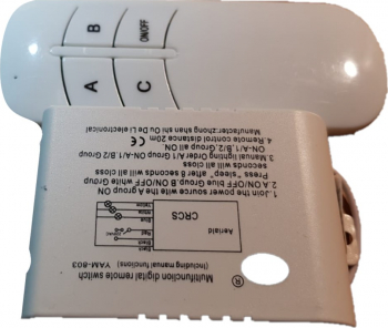 Modul 3 relee comandate prin telecomanda-10A - 1038-A21 