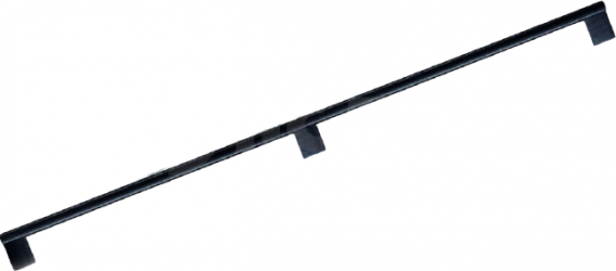 Maner pentru mobilier Graf Mini Long finisaj negru periat L 1200 mm