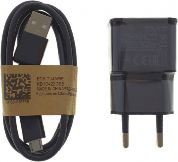 Incarcator de perete cu cablu de alimentare microUSB 5V 2A negru 