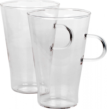 Cana CAFFE LATTE din sticla termorezistenta 0 4l 2bucati 