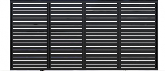 Poarta glisanta din profil orizontal zincata termic GP-O 
