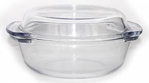 Vas yena sticla termorezistenta Wol seria oala cu capac 2 4l 270x238x86mm 