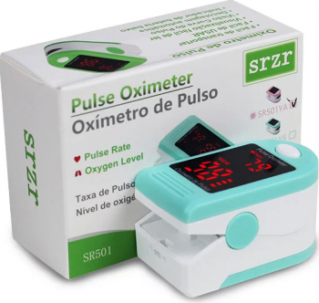 Pulsoximetru / Oximetru Techone S05-SR501 conform cu directiva medicala CE93/42/EEC saturatie oxigen sange rata pulsului verde