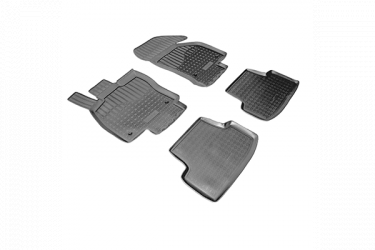 Set covorase auto din cauciuc tip tavita fit Volkswagen Golf VII 2013-2019 - 4 Pcs