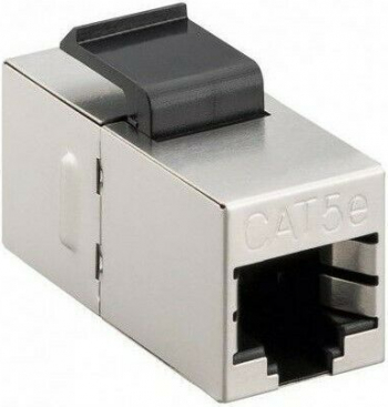 Cupla conector modul Keystone Jack cat5e LanKATT FTP/STP ecranat full shield Mama - Mama RJ45-RJ45 modular Snap in 