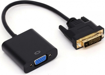 Adaptor DVI-D 24+1 pin Dual Link tata la VGA 15pin Mama Active 