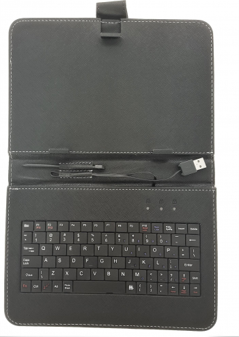Carcasa cu tastatura 8 inch neagra fara adaptor 