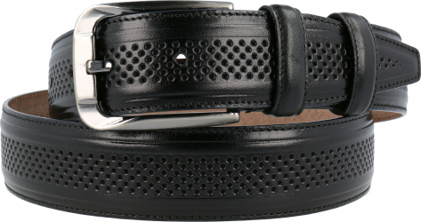 Curea casual elegant neagra din piele naturala model 11011 115 cm MAGAZINULDEGENTI 