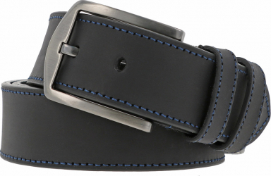 Curea pentru blugi si pantaloni casual bleumarin din piele nubuck 120 cm model 73008 MAGAZINUL DE GENTI 