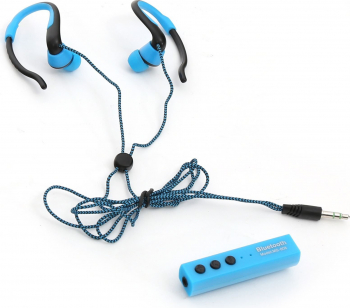 FIESTA EARPHONES BLUETOOTH DAPTER + SELFIE SHUTTER BLUE 