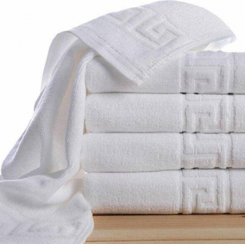SET 2 PROSOAPE GREEK BORDER 500 GSM 1 BUC 50X90 CM 1 BUC 70X140 CM ALB 