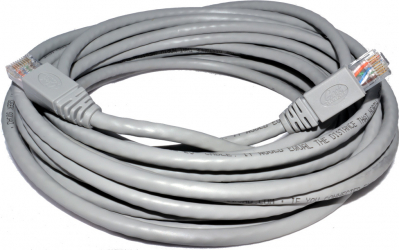 Cablu retea DeTech 30M UTP cat 5e gri mufat 2 x rj45