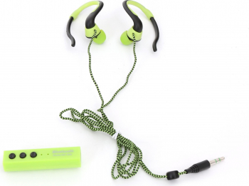 FIESTA EARPHONES BLUETOOTH ADAPTER +SELFIE SHUTTER FIS915 GREEN 