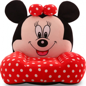 Fotoliu din Plus personaj Minnie Mouse Rosu Alb 40X48X40cm