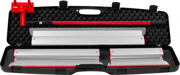 KIT Gletiere Profesionale Premium ZuperPRO - Set 3 Gletiere 40/60/80 cm + Prelungitor 1.6m + Carcasa XL lama INLOCUIBILA din INOX 0.3 mm