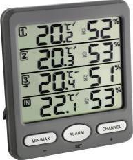 Statie meteo digitala Klima-Monitor cu 3 senzori externi wireless TFA 30.3054.10 
