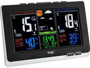 Statie meteo digitala Spring cu senzor extern wireless TFA S35.1129.01 
