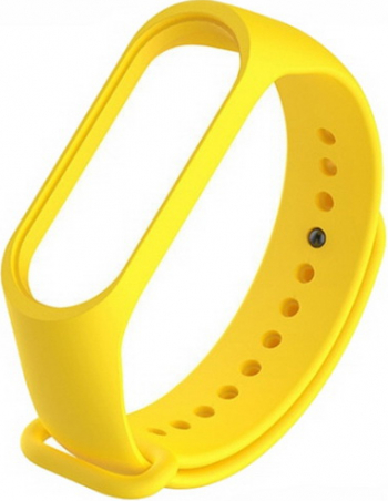 Bratara de schimb din silicon Xiaomi Mi Band 3 / Mi Band 4 Culoare Galben 