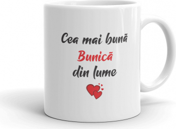 Cana personalizata Cea mai buna bunica din lume 