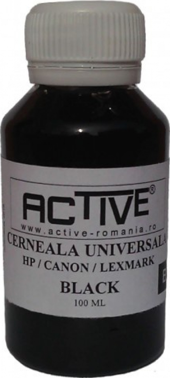 Cerneala refill Universala ACTIVE 100 ml Black / Negru 