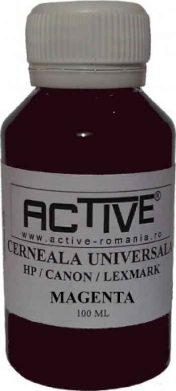 Cerneala refill Universala ACTIVE 100 ml Magenta / Rosu 