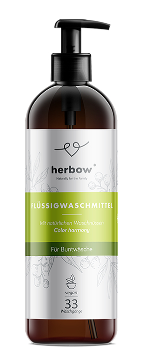 Detergent de rufe colorate cu miros de ceai verde - Herbow and ndash Color Harmony 1000 ml
