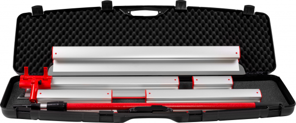 KIT Gletiere Profesionale Premium ZuperPRO - Set Complet 5 Gletiere 25/40/60/80/100 cm 0.3 mm + Prelungitor 2.2m + Carcasa XXL 