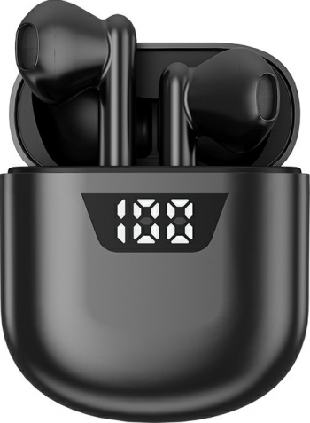 Casti wireless stereo B55 TWS Bluetooth 5.0 powerbank 350 mAh cablu alimentare Type-C Negru 