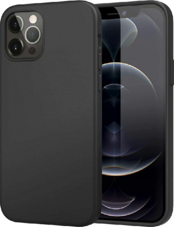 Husa de protectie din silicon soft pentru iPhone 12 Pro carcasa spate bumper Negru 