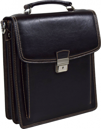 Borseta piele MAGAZINUL DE GENTI model office vintage maro 040 