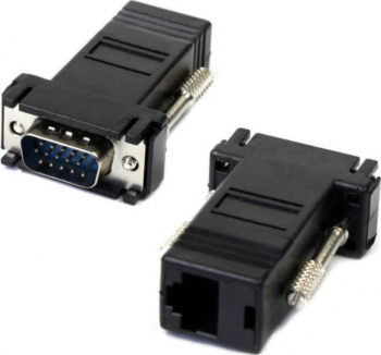 Extensie prelungire VGA prin cablu retea RJ45 Active 