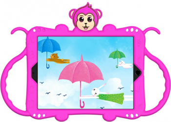 Husa de protectie din silicon pentru Apple iPad Air 3 curea atasabila suport tableta Roz Fuchsia BBL1956 
