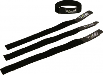 Banda scai tip Velcro slim neagra 285x20mm inscriptionata logo Excel 
