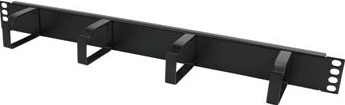 Organizator cabluri retea orizontal cu 4 inele de metal 1U 19 inch