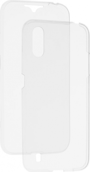 Husa Full TPU 360 fata + spate pentru Samsung Galaxy A01 Transparent