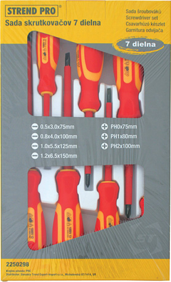 Set 7 surubelnite electricieni izolate VDE 1000V Cr-v 