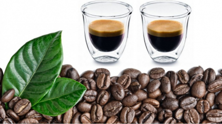 Set 2 pahare termice cu pereti dubli ESPRESSO 80 DelCaffe 80ml 