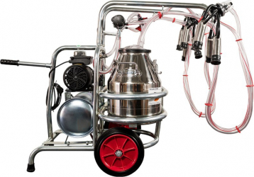 APARAT DE MULS VACI 2+2 2 BIDOANE INOX 30 LITRI 2 POSTURI 