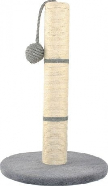 Ansamblu de joaca pentru pisici tip stalp cu jucarie 45x29.5 cm gri