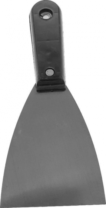 Spaclu metal 75mm cu maner plastic negru 