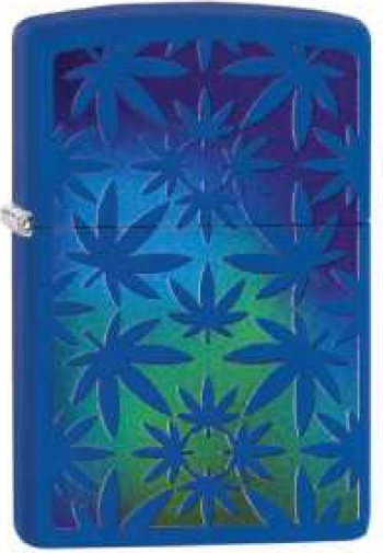 Bricheta Zippo Royal Blue Leaf 