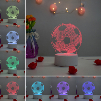 Lampa De Veghe 3D LED Minge 7 Culori 