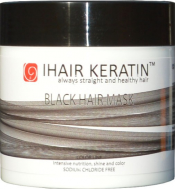 Masca Coloranta Neagra Ihair Keratin 500ml 