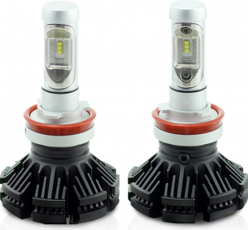 Set 2 Becuri Auto LED H11 pentru Faruri 12-24V 4000 Lumeni Super White Utilizare Off-Road 