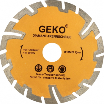 Disc diamantat 125mm cu taiere adanca GEKO G00225 