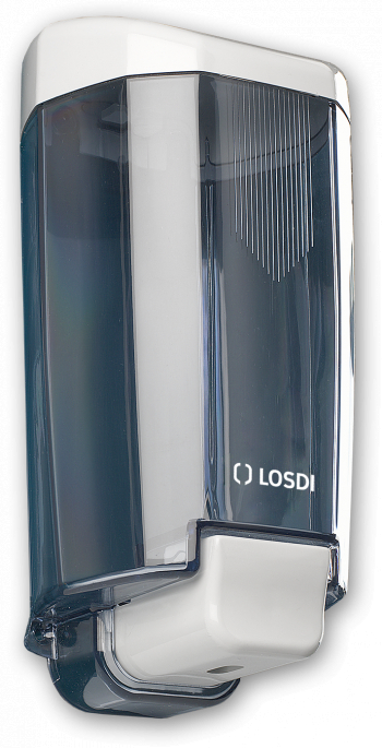 Dozator de sapun lichid reincarcabil Losdi plastic ABS fume 900 ml cu actionare manuala 