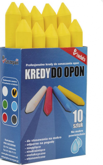 Set creta galbena marcat anvelope premium 10 piese 