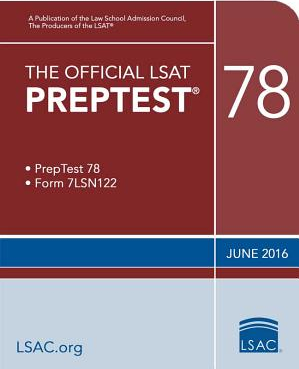 The Official LSAT Preptest 78 June 2016 LSAT 