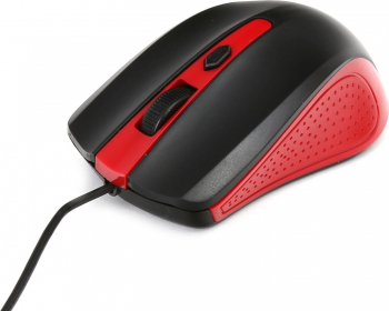 Mouse USB Omega 3D 800 - 1600 dpi 105x67x38mm cablu 110 cm negru cu rosu 